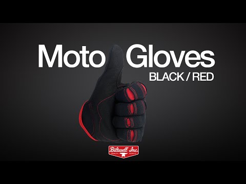 Biltwell Moto Gloves - Black/Red Biltwell Moto ...