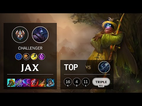 Jax Top vs Lissandra - EUW Challenger Patch 11.18