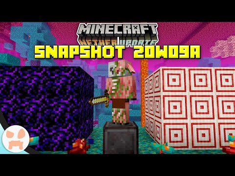 CRYING OBSIDIAN, TARGET BLOCK & MORE! | Minecraft 1.16 Nether Update Snapshot 20w09a