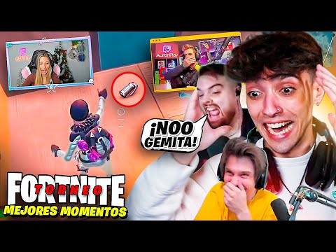 REACCIONANDO a LOS MEJORES MOMENTOS del TORNEO DE FORTNITE