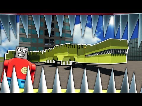 LEGO CROCODILE MONSTER TOWER SURVIVAL! - Brick Rigs Multiplayer Gameplay - Best Lego Toy Creations