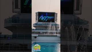 Majestic Princess Fountain Show: 007, Beatles & Tom Jones! 🎶💦   #CruiseLife  #CruiseShorts