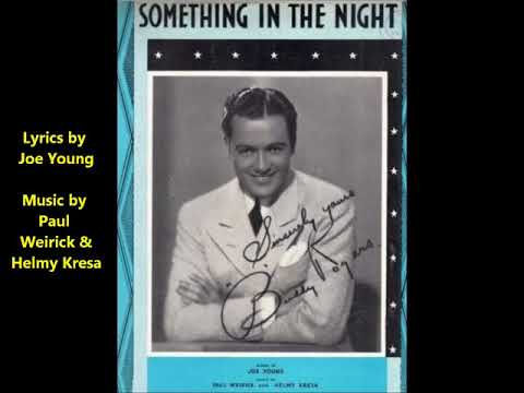 Jack Berger Hotel Astor Orchestra "Something In The Night" Jan Peerce as "Jack Pearl" on Crown 3375