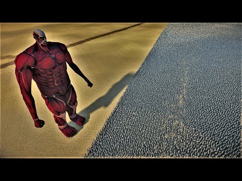 COLOSSAL TITAN vs 1 MILLION ZOMBIES | Ultimate Epic Battle Simulator 2 UEBS 2
