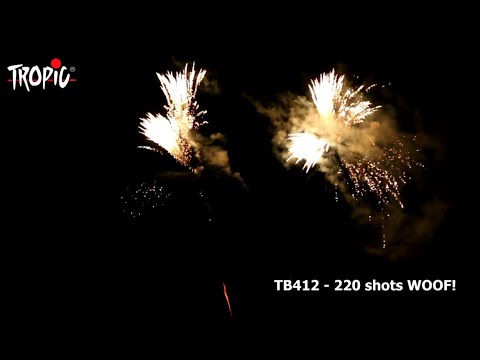 TB412 WOOF! (220 shots) - TROPIC Fireworks, Fajerwerki, Feuerwerk, Vuurwerk, Feu d'artifice