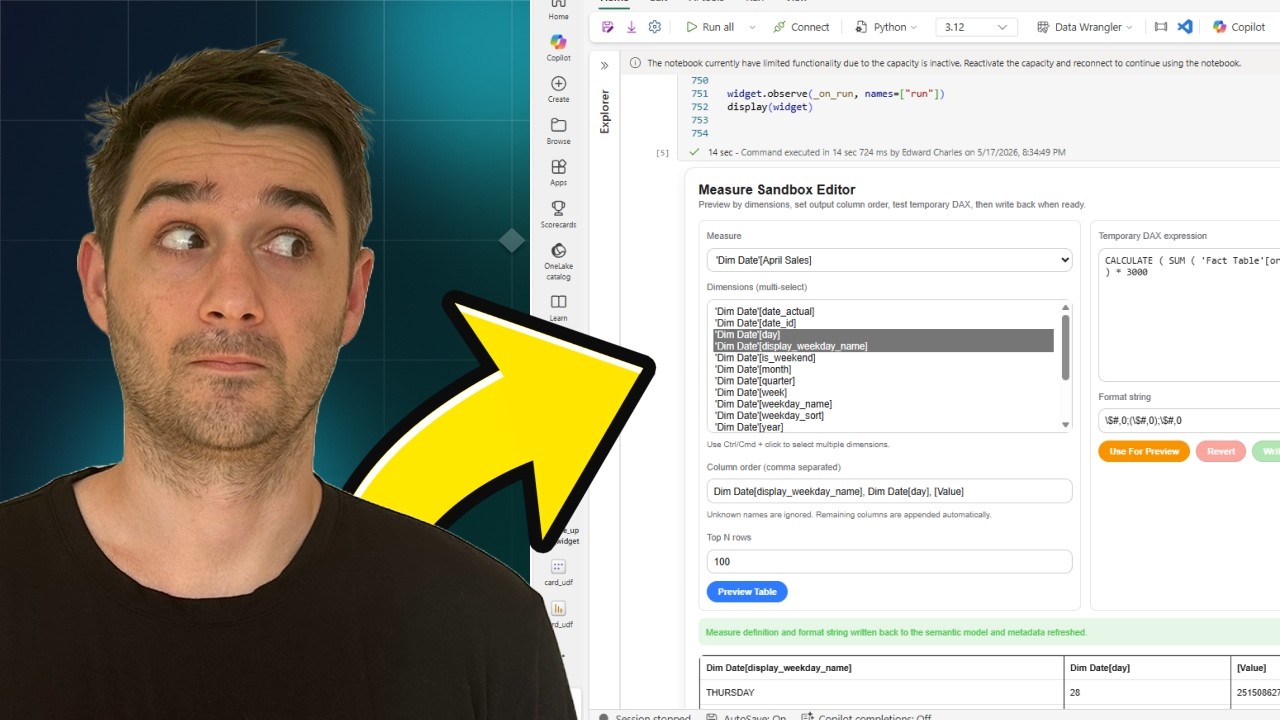 Building Web Apps in Microsoft Fabric Notebooks (with Power BI)