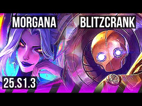 MORGANA & Miss Fortune vs BLITZCRANK & Ezreal (SUP) | KR Master | 25.S1.3