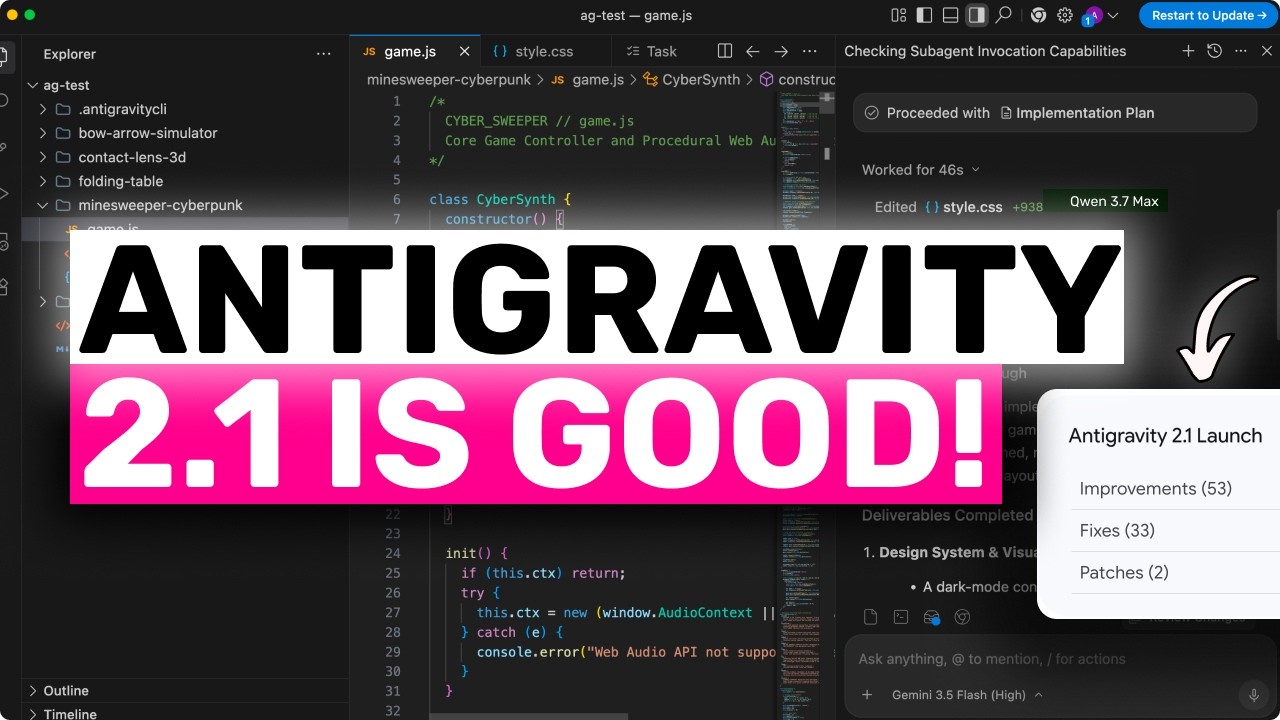 Antigravity & AGY CLI (New Upgrades): They are making Antigravity BETTER!
