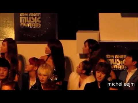 SNSD, Super Junior, 2NE1 Reaction to miss A - Goodbye Baby @ MAMA 2011 Singapore