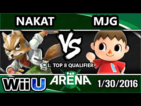 PAX - CLG | Nakat (Fox) Vs. MJG (Villager) Losers: SSB4 L Top 8 Qual. - Smash Wii U - Smash 4