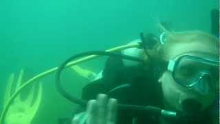 preview picture of video 'Andi and Don's PADI Open Water Scuba Certification Dive - Haigh Quarry, Kankakee, IL, July 2012'