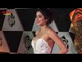 Janhvi Kapoor Looks Beautiful In White V Neck Gown At Lux Golden Rose Awards 2018