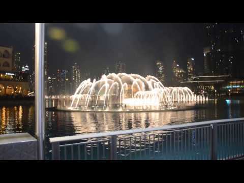 Dubai Fountain Performing Emaar Themes Song