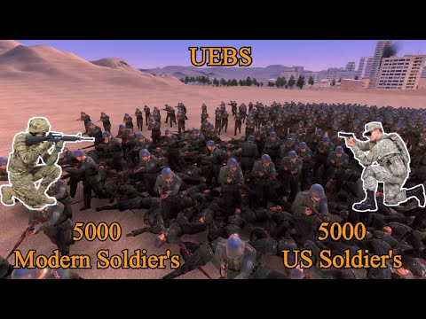 5000 Modern Soldier's vs 5000 US Soldiers | Ultimate Epic Battle Simulator |