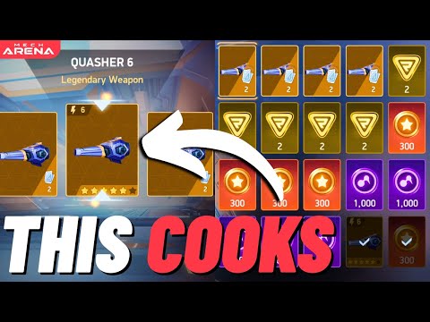 I Got QUASHER 6 & It COOKS!! 💪 | Mech Arena | F2P Series #34