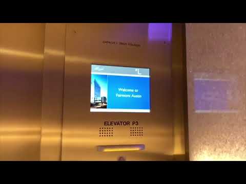 Amazing Otis Series 7/m2 traction Low-rise elevator,The Fairmont hotel in downtown Austin Tx