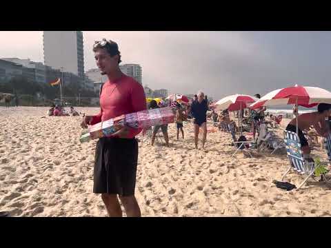 Rio de Janeiro's Copacabana Beach: A Stunning Evening Beach Walk!