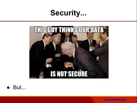 MongoDB Security - Stephane Combaudon - MongoDB Talk -  Percona Live 2016