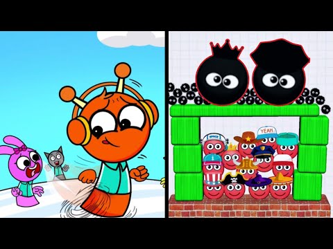 Spranky Run Vs Hide Ball 👹😈🧟‍♂️🤬 Max All Levels Android iOS Gameplay Ep 749