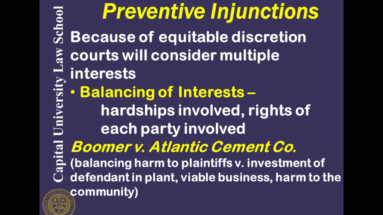 Remedies Video Lecture 7 - Preventive Injunctions