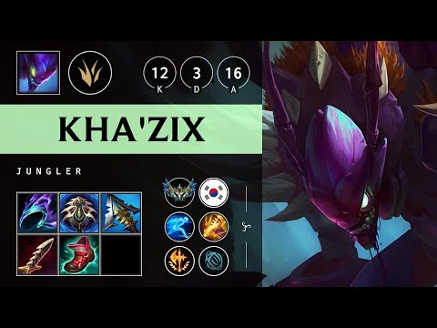 Kha'Zix Jungle vs Lee Sin - KR Challenger Patch 25.19