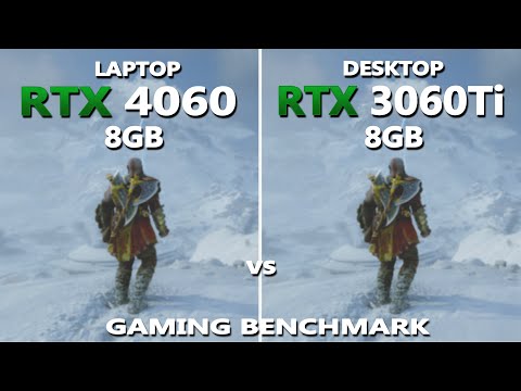 Desktop RTX 3060Ti vs Laptop RTX 4060 Gaming Benchmark Test | Desktop vs Laptop |