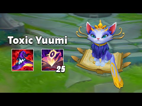 Playing Yuumi support in top lane...