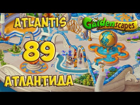 GardenScapes Day 89 - Atlantis Day 4 [ Gameplay Story ] Атлантида День 4 HD