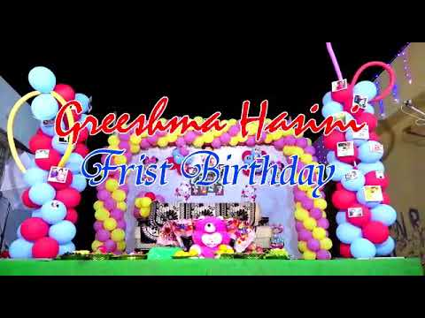 Greshma 1st birthday