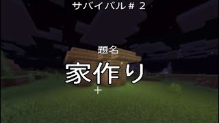 ｛マイクラ｝サバイバル＃２家作り
