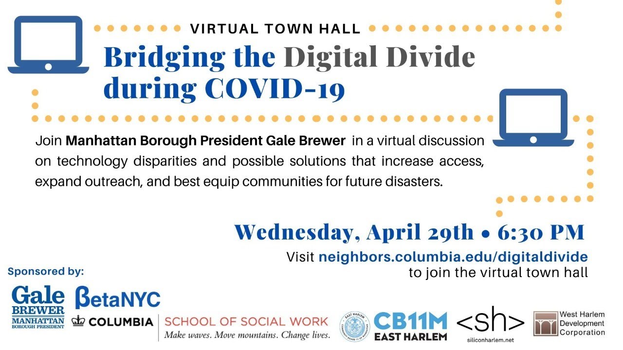 Virtual Town Hall: Bridging the Digital Divide During COVID-19
