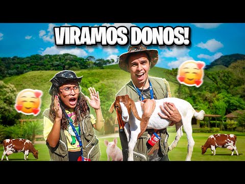 VIRAMOS DONOS DE UMA FAZENDA POR UM DIA E ISSO ACONTECEU!