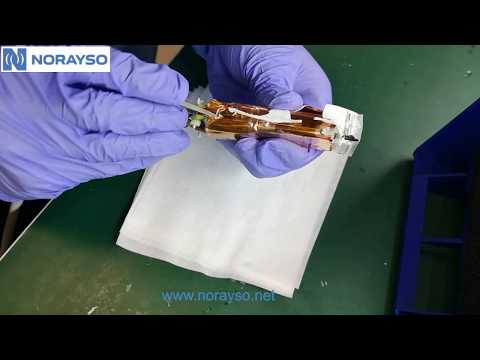 disassembling video of Siemens  ultrasuond probe 9L4 array/crystal