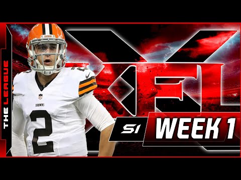 Johnny Manziel EMBARASSING XFL DEBUT » BACKBREAKER XFL FOOTBALL LEAGUE Game Highlights