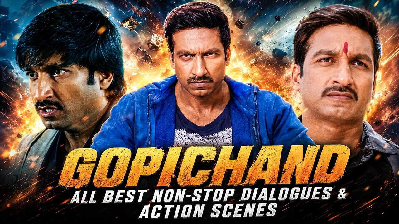 💥 Gopichand's Best Action & Dialogues Compilation | Birthday Special | Hindi Dubbed Blockbusters