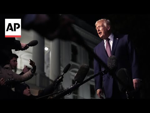 Video | Trump doesn't answer questions about Epstein files when leaving White House