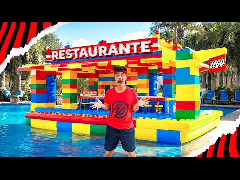 CONSTRUÍ UM RESTAURANTE DE LEGOS GIGANTES!