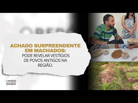 Achado em Machados durante obra chama atenção e pode revelar capítulo inédito da história local.