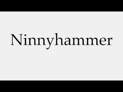 How to Pronounce Ninnyhammer