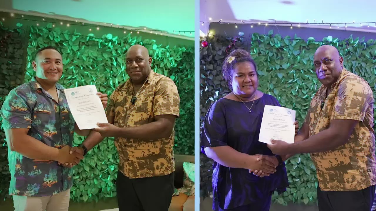 Closing of FFA RMCS Data Analysis Training in Suva, Fiji (28/11/24)