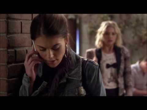 Pretty Little Liars 3x17 -  Hanna Overhears Paige Talking To Caleb.