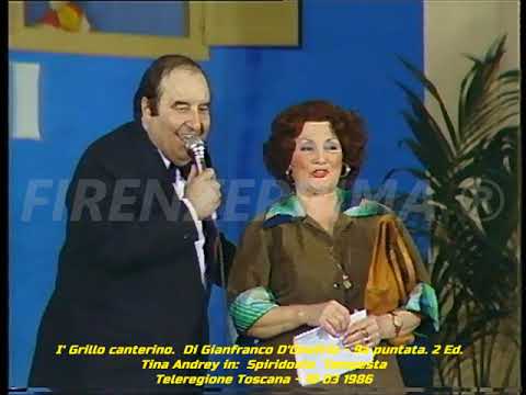 I'Grillo canterino. Vernacolo Livornese Tina Andrey, Sandro Andreini, Sandro Cosci. Teleregione. '86