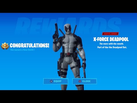 How to unlock X-force Deadpool in fortnite - Salute Deadpool Pants & Find Deadpool Shorts