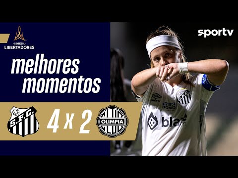 Gols e lances de Santos x Olímpia