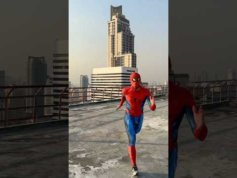 Spider-Man to the rescue😱#spiderman