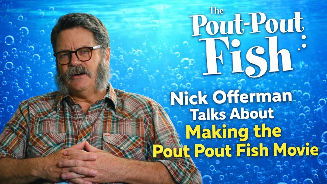Miniature de la vidéo Nick Offerman Voices The Pout-Pout Fish | Behind the Scenes du film The Pout-Pout Fish