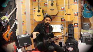Video thumbnail for Cangöz Müzik | ESP Tombstone Elektro Akustik Gitar (A 300E BLK) by Cangöz Müzik