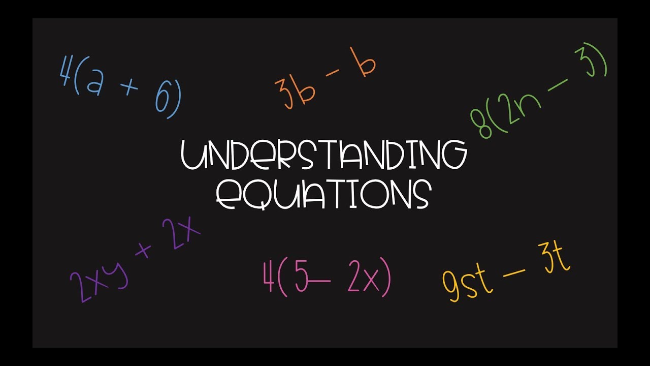 Understanding equations
