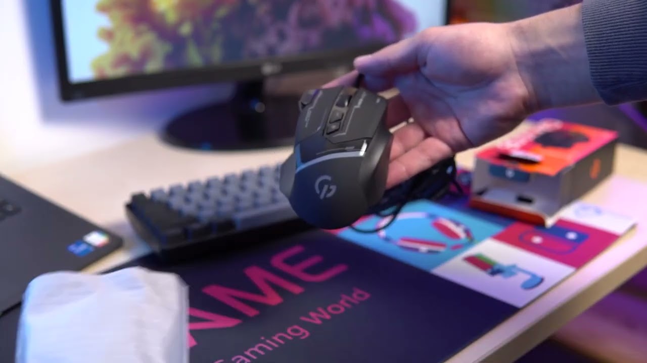 Ігрова комп'ютерна миша GamePro GM300B (Black) video preview