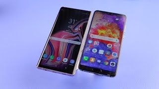 Galaxy Note 9 vs. Huawei P20 Pro: Dos celulares con una gran batería